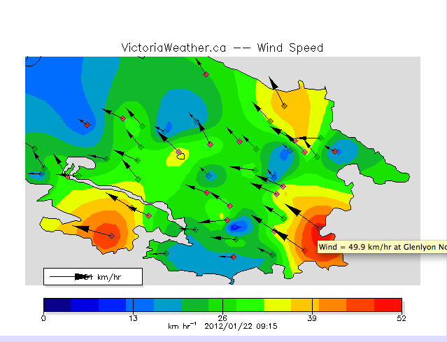 Wind Warning Continued — Evening likely.