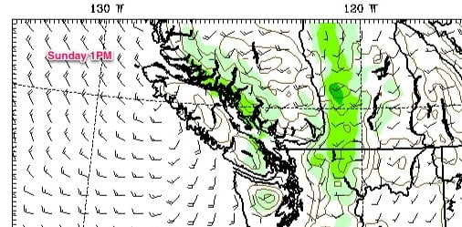 Flurries likely – Weather Sation coming home – no Tsunami