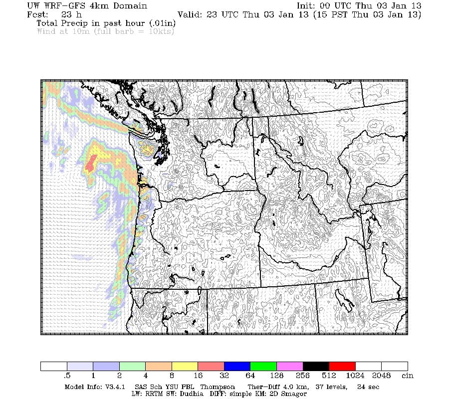 Possible flurries tonight