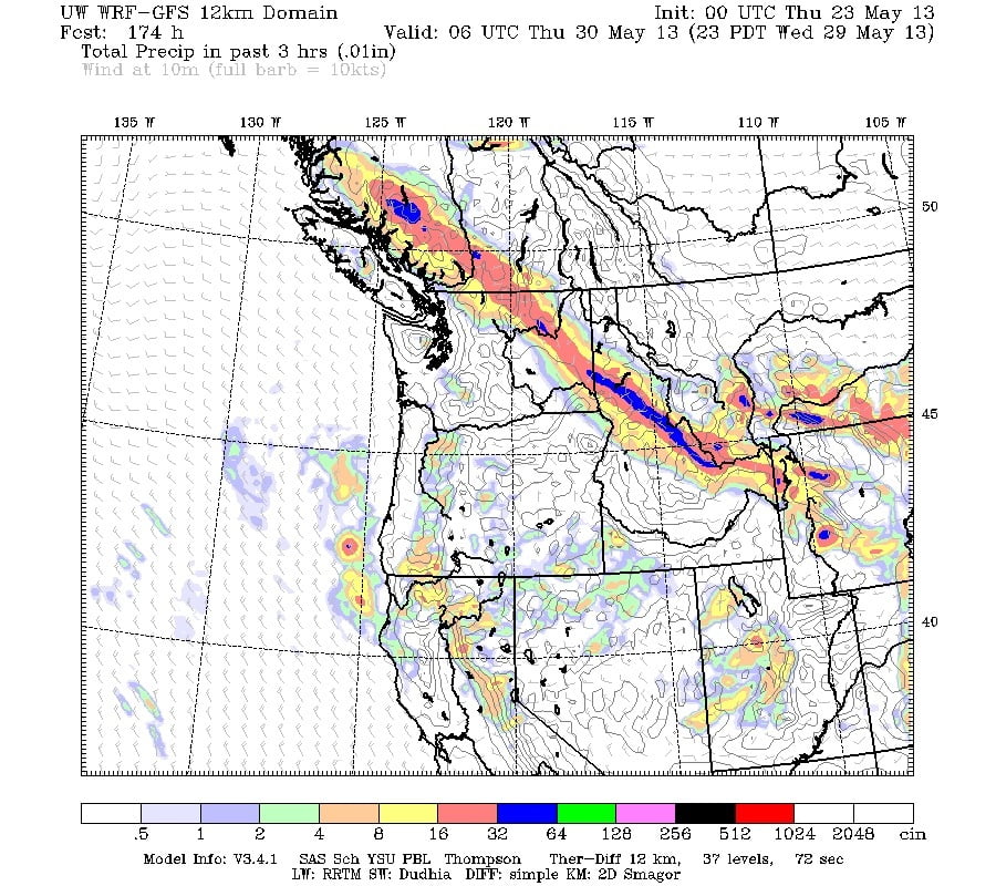 Wet day, then dry most of weekend, then another interesting pattern