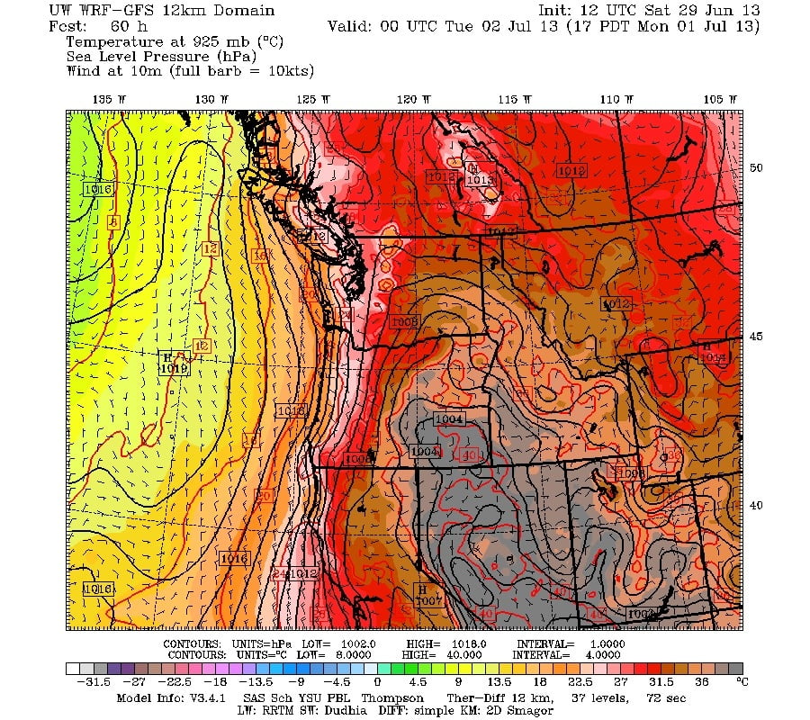 Heat Update – maybe not as hot, still nice, thunder.