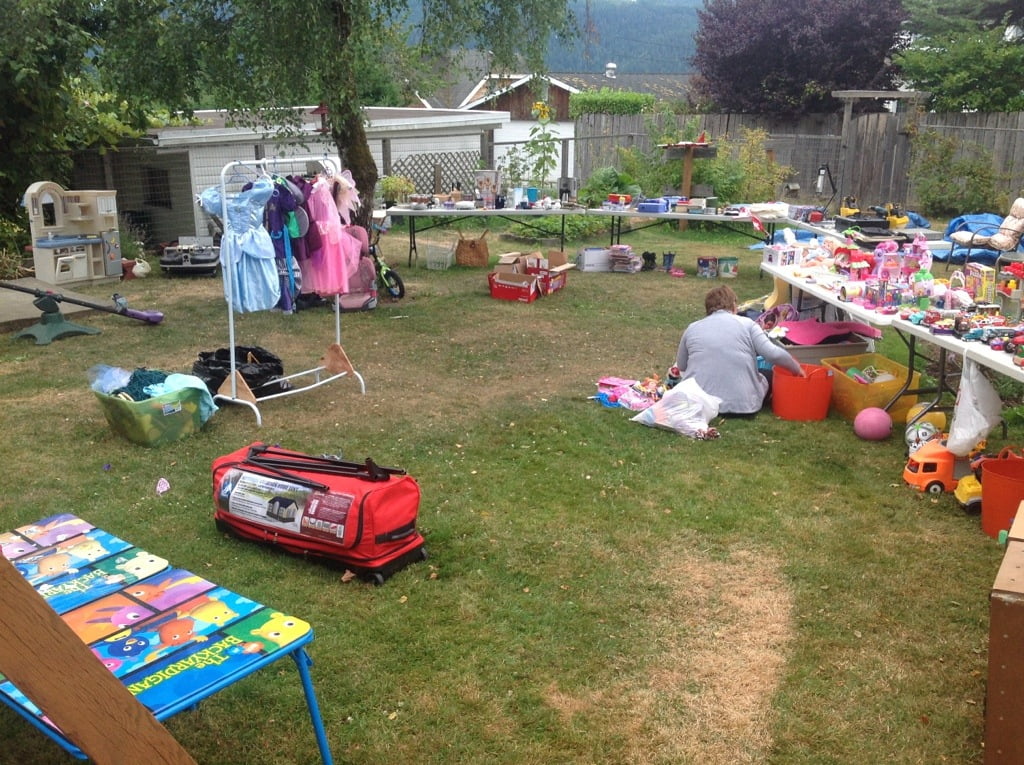 Yard Sale! Come see the station! Buy cookies from kids! And buy stuff!