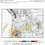Today you can see the rains still affecting parts of northern California and Southern Oregon