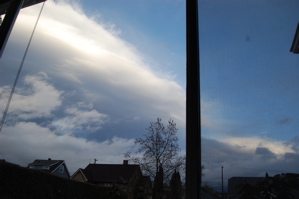 Weather Front passing over the house.