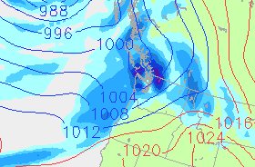 GFS Model Monday 13th precip